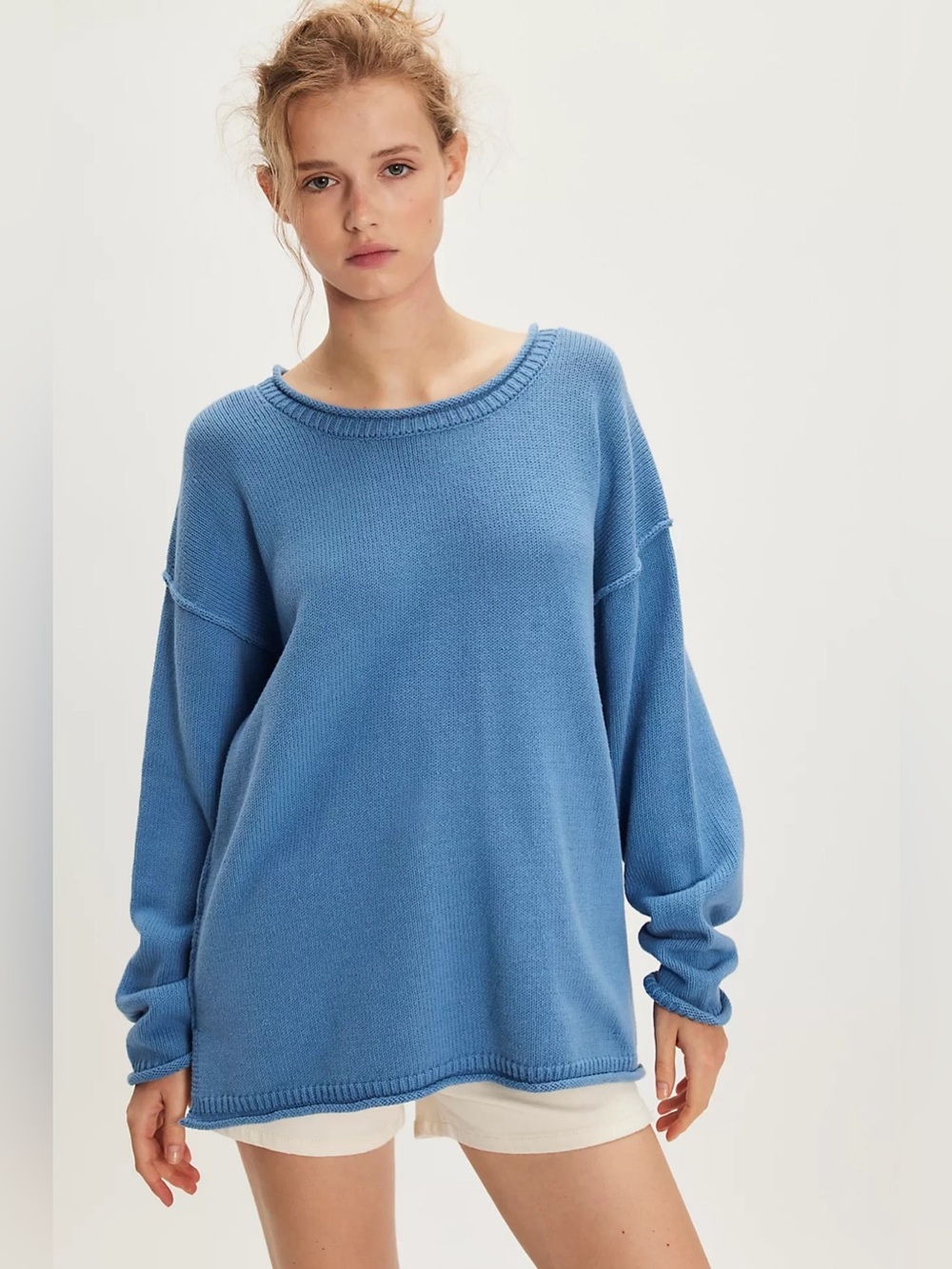 NEW Free People We The Free Ella Roll-Neck Knit Sweater Size S